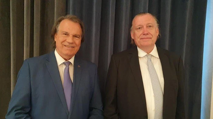 O δρ. Στέργιος Λογοθετίδης και ο αντιπρόεδρος της Coatema , Thomas Kolbusch