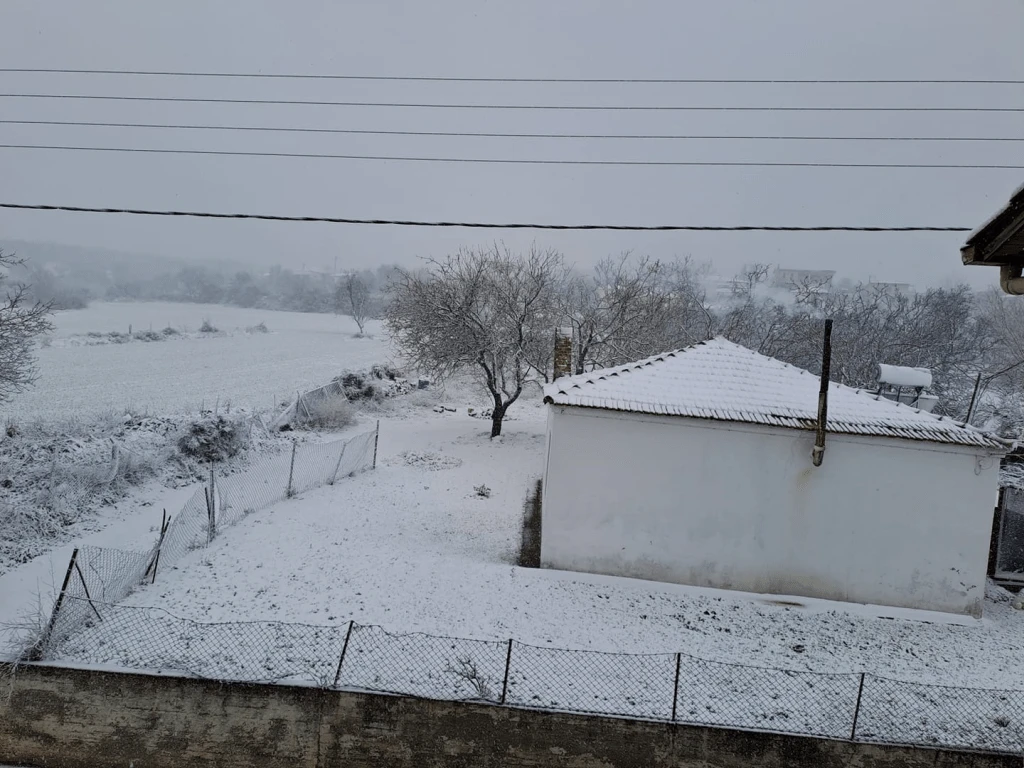 Η Καλάνδρα Χαλκιδικής σήμερα το πρωί