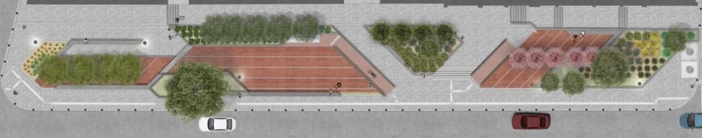 Τομή της πλατείας Ειρήνης