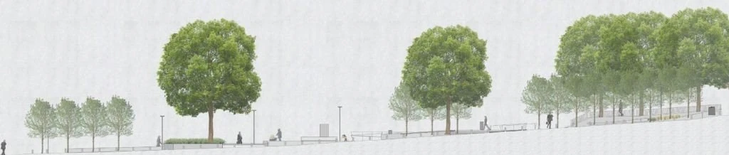 Τομή της πλατείας Ειρήνης