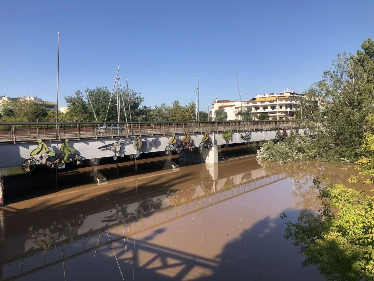 Ο Πηνειός στις πρόσφατες φονικές πλημμύρες