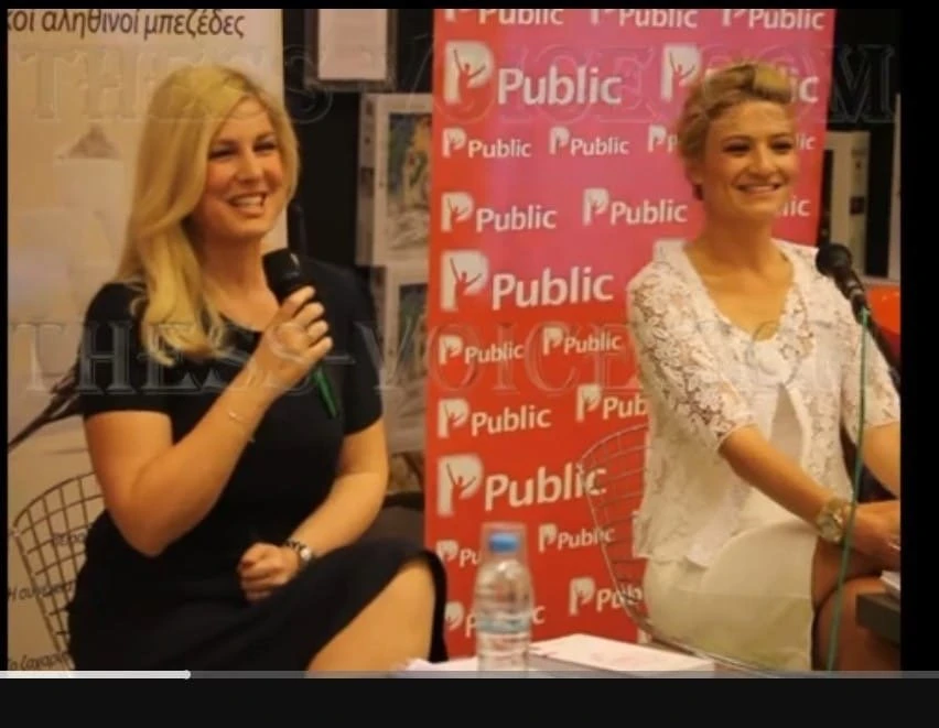 Με τη Φαίη Σκορδά στην παρουσίαση του πρώτου της βιβλίου στη Θεσσαλονίκη