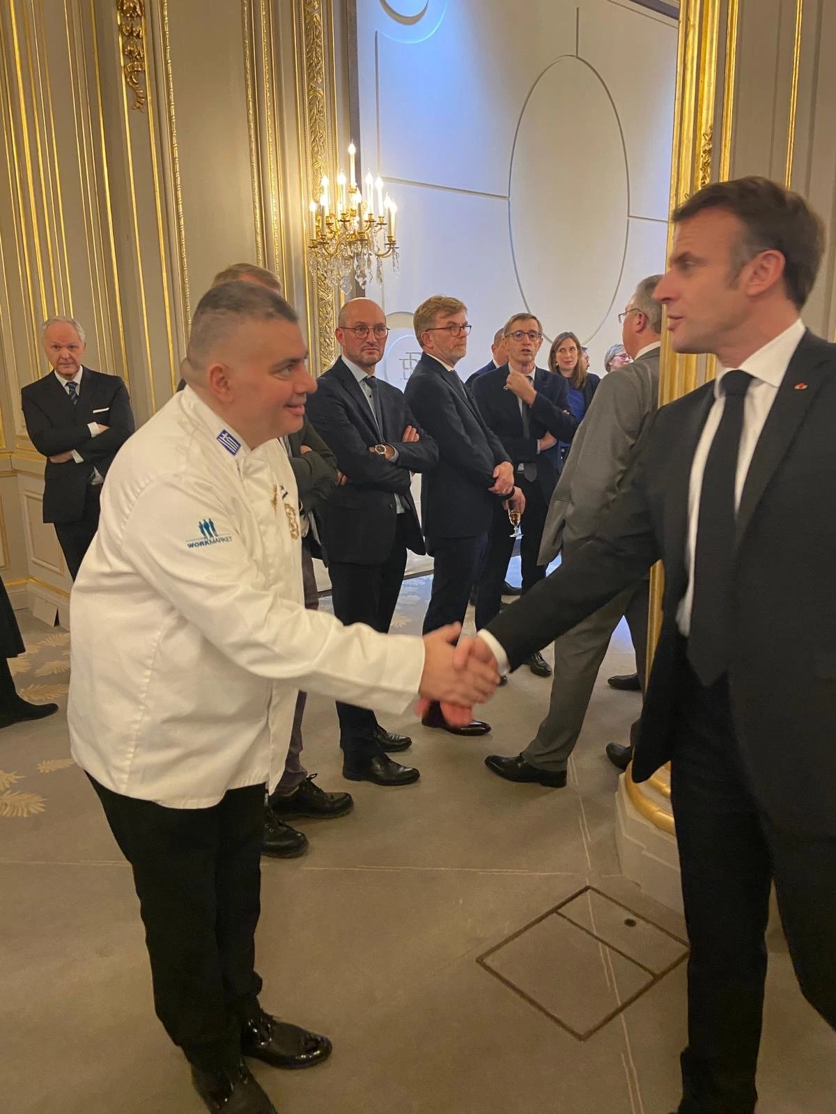 To 2024 στην εναρκτήρια&nbsp;τελετή της χρονιάς στο Μέγαρο&nbsp;της Γαλλικής&nbsp;Προεδρίας με τον Εμανουέλ Μακρόν