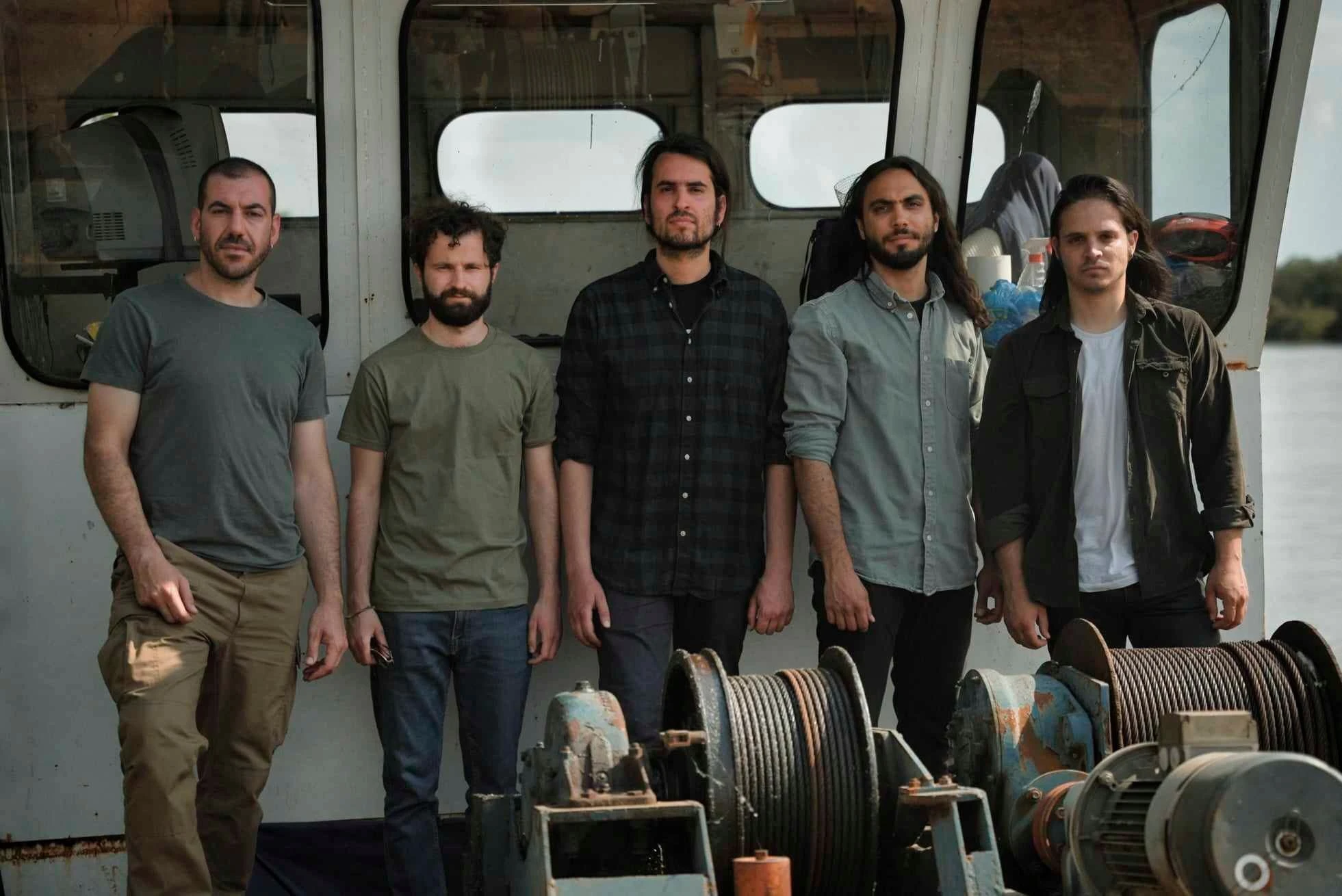          Από αριστερά: Σάκης Δρακούλης, Γιώργος Λάλος, Νίκος Βρύζας, Ηρακλής Δαΐτσης, Χάρης Κοτόπης     