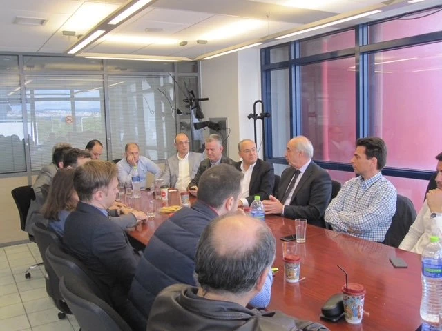 Ως προέδρος του ΤΕΕ-τμήμα κεντρικής Μακεδονίας με τον Βαγγέλη Μεϊμαράκη 