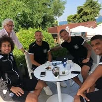 Το 2018 στο «Μακεδονία Παλλάς» μαζί με παίκτες του ΠΑΟΚ