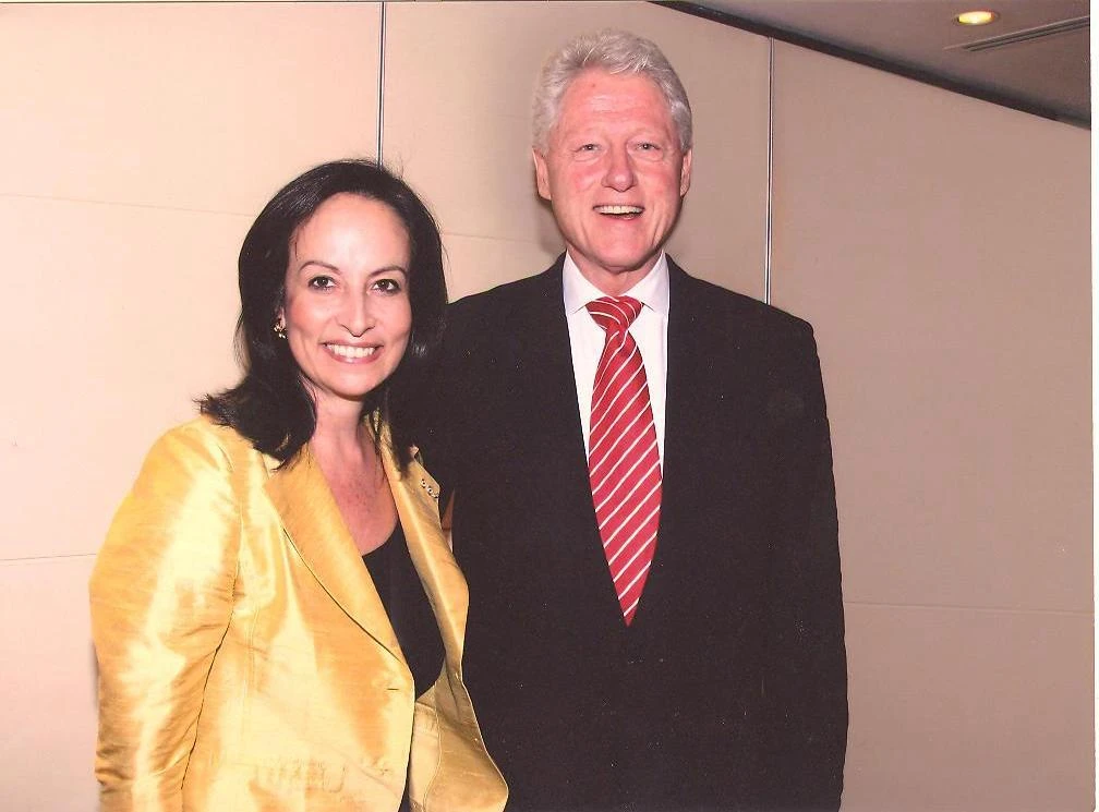 Με τον Μπιλ Κλίντον στη Αθήνα