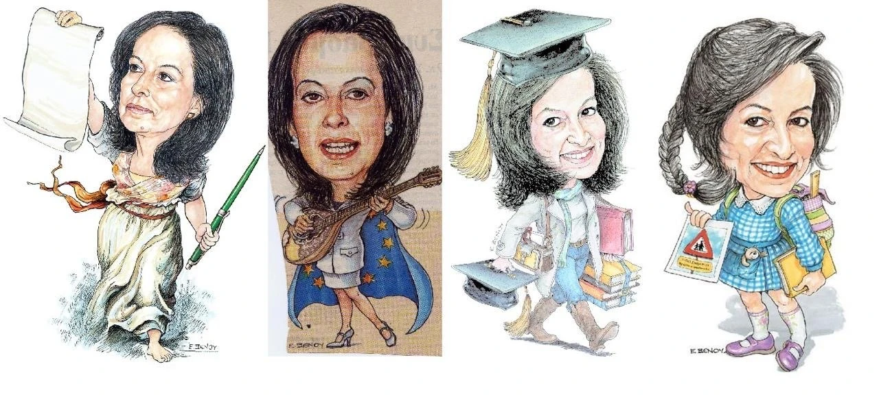 Όλα αυτά τα χρόνια η μορφή της ενέπνευσε πολλούς σκιτσογράφους