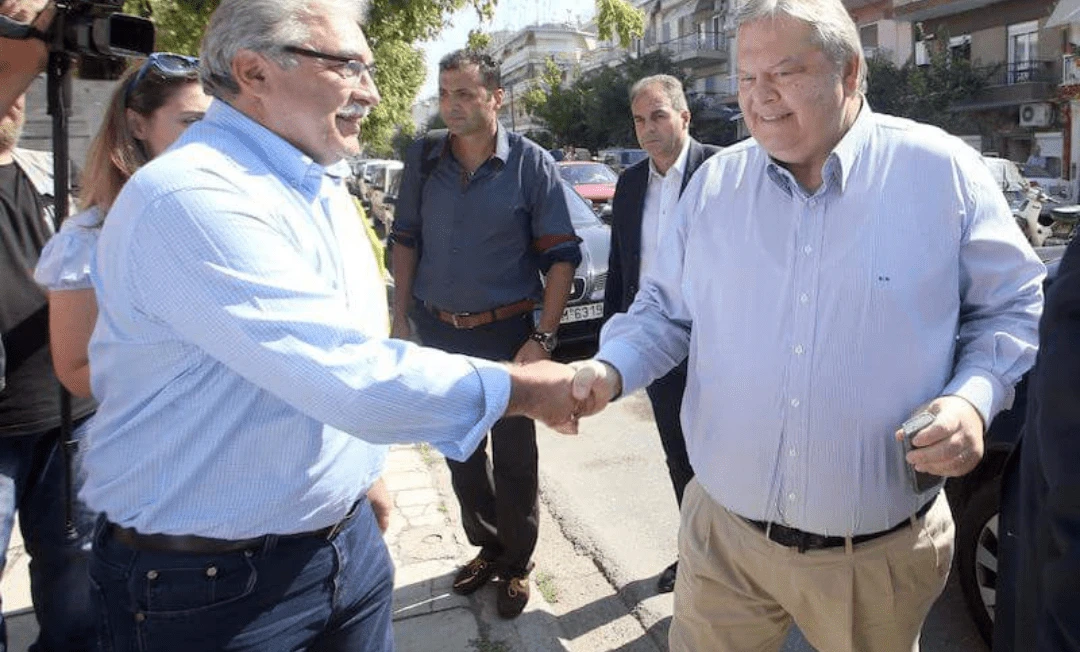 Με τον Ευάγγελο Βενιζέλο την εποχή που ήταν γραμματέας της Νομαρχιακής του ΠΑΣΟΚ στην Α