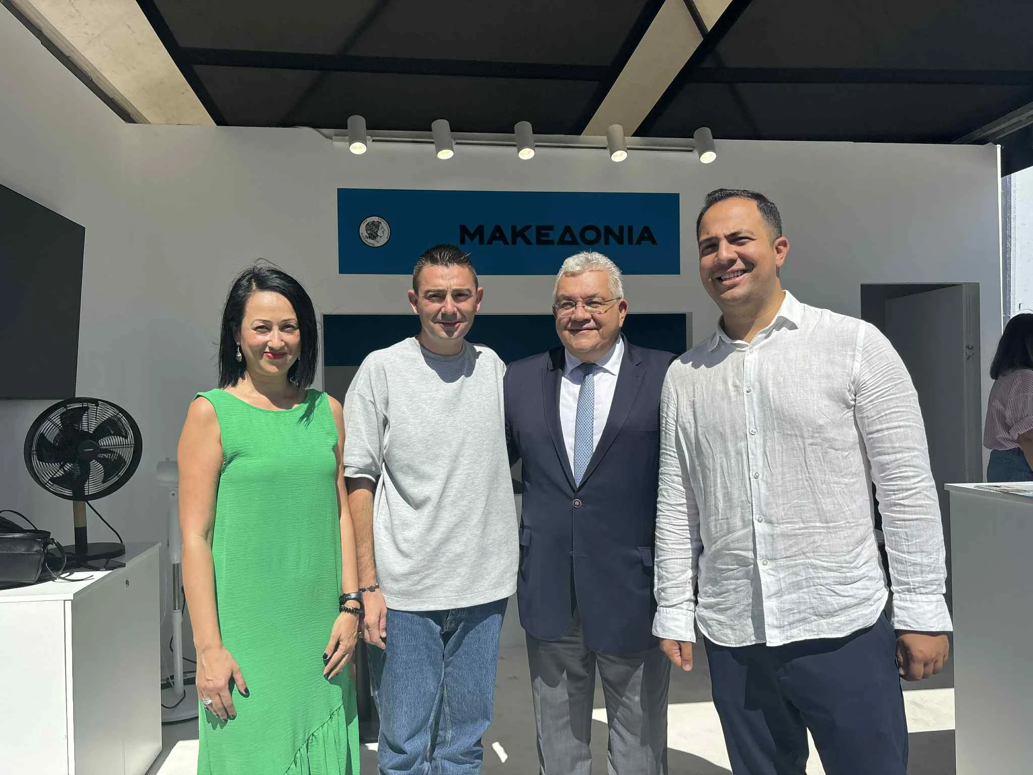 Από αριστερά η Μ. Μπέλλου, στο κέντρο ο Β. Στολάκης, ο Ν. Παπαϊωάννου και δεξιά ο Θ. Ηλιού 