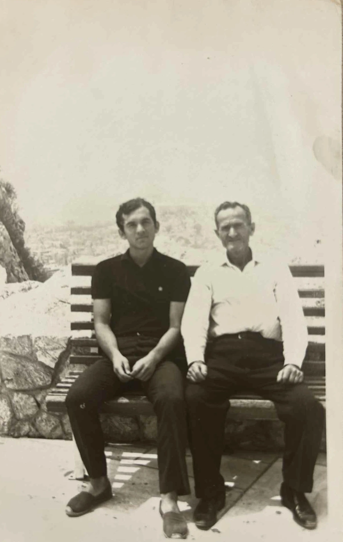 Με τον πατέρα του στο Λυκαβηττό