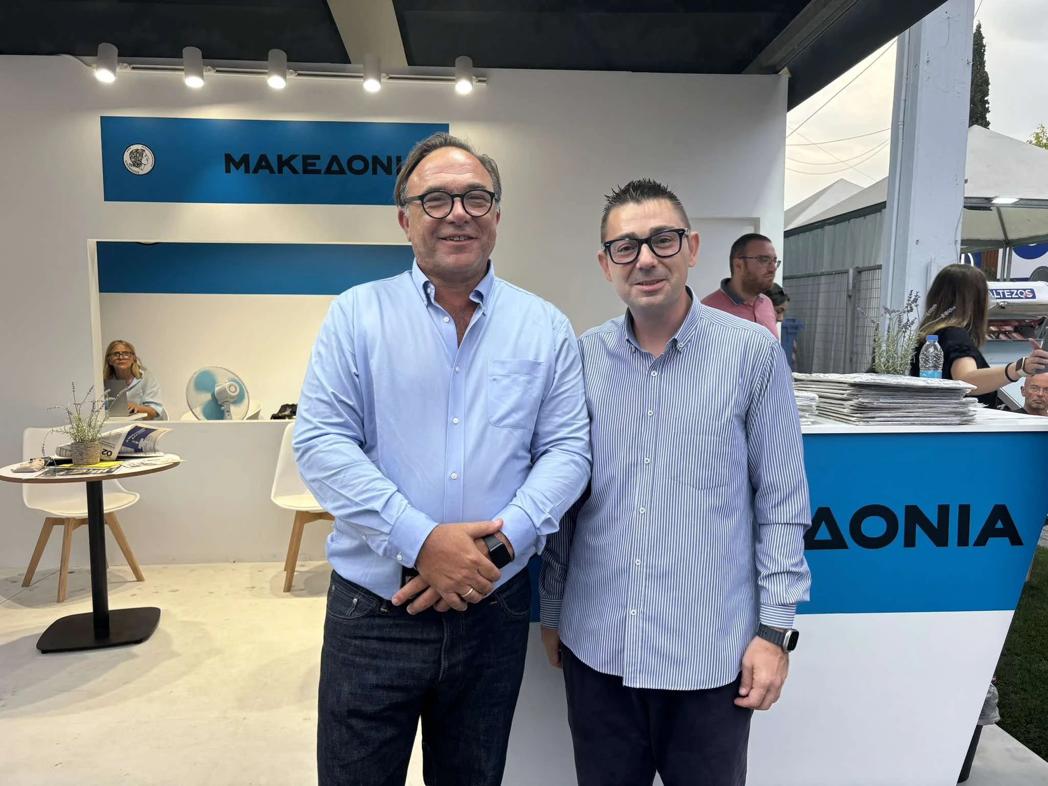 Από δεξιά Π. Κόκκαλης και Β. Στολάκης 