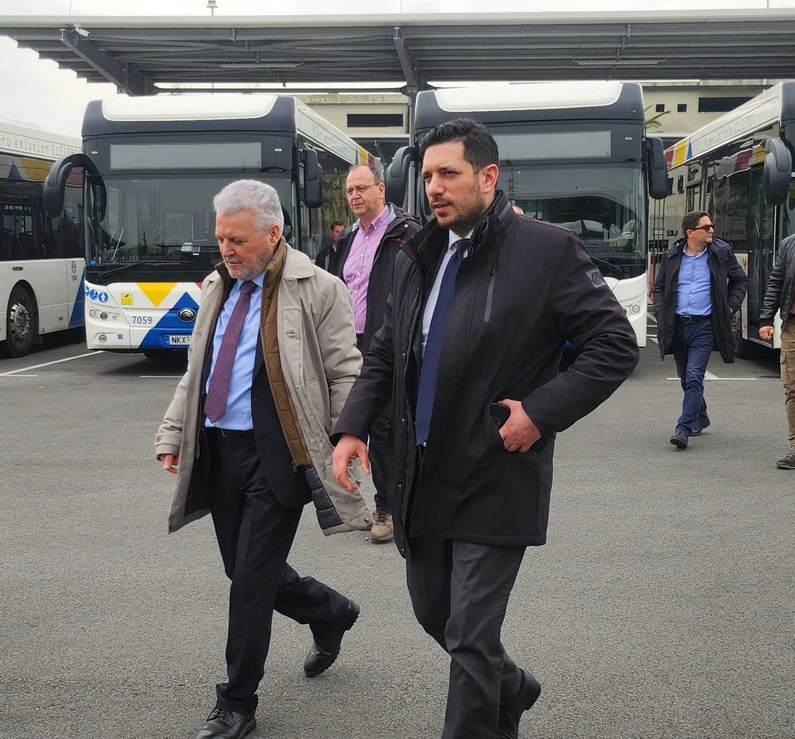 Σε αυτοψία του ΟΑΣΘ με τον αναπληρωτή υπουργό Μεταφορών Κωνσταντίνο Κυρανάκη