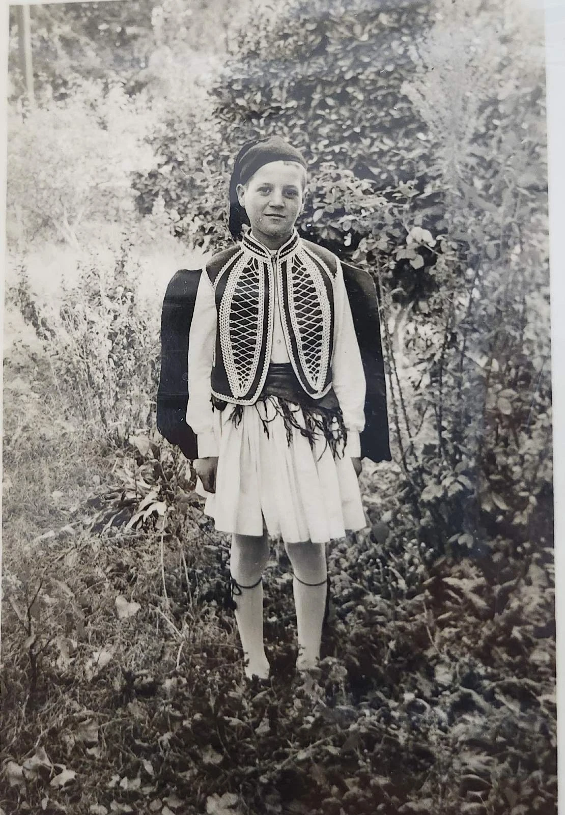 Τσολιαδάκι, ως μαθητής του δημοτικού στο Δημητρίτσι