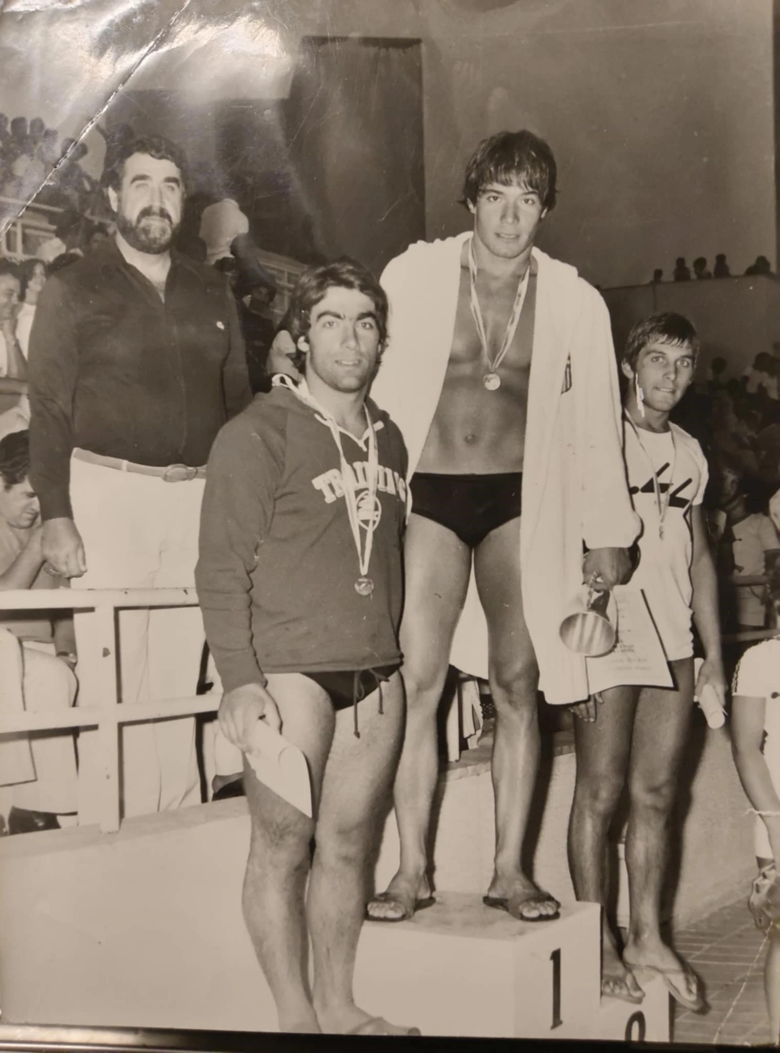 Στο πιο ψηλό βάθρο σε κάποιο παλιό κολυμβητικό αγώνα ως έφηβος