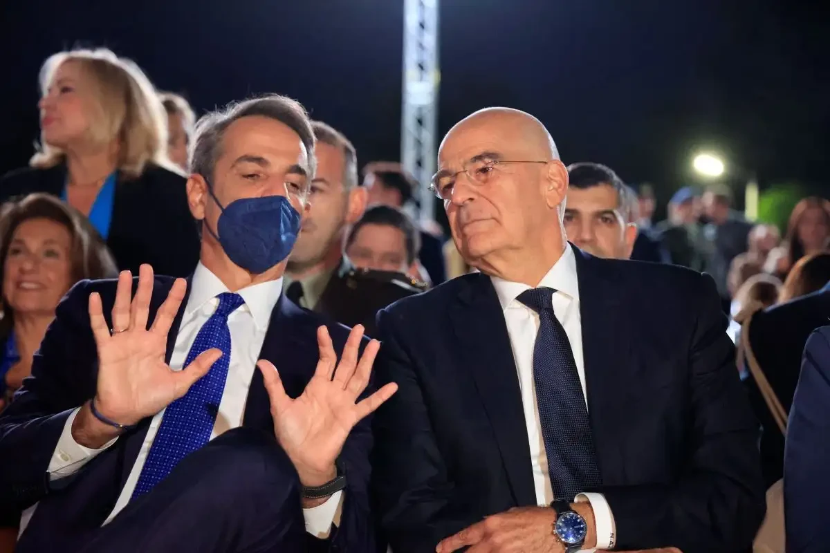 Κυριάκος Μητσοτάκης και Νίκος Δένδιας ΓΙΩΡΓΟΣ ΚΟΝΤΑΡΙΝΗΣ/EUROKINISSI