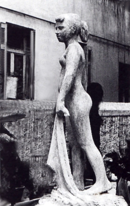 Β. Μουστάκα: "η Μαρούσα", σπουδαστικό γυμνό, γύψος, φυσικό μέγεθος