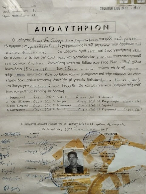 Το απολυτήριο από την ΣΤ