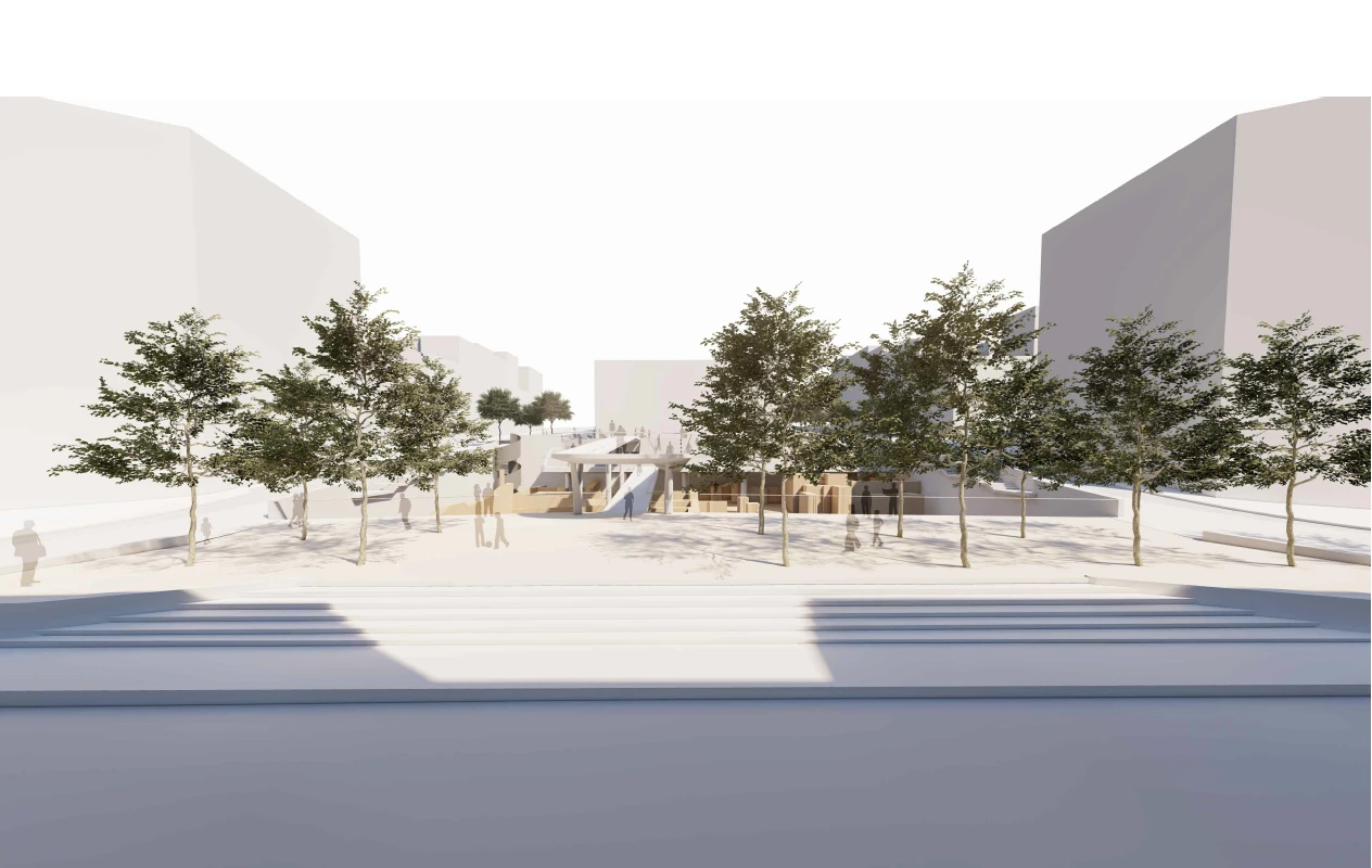 Μακέτα της ανάπλασης στην Πλατείας Διοικητηρίου Μακέτα της ανάπλασης στην Πλατείας Διοικητηρίου