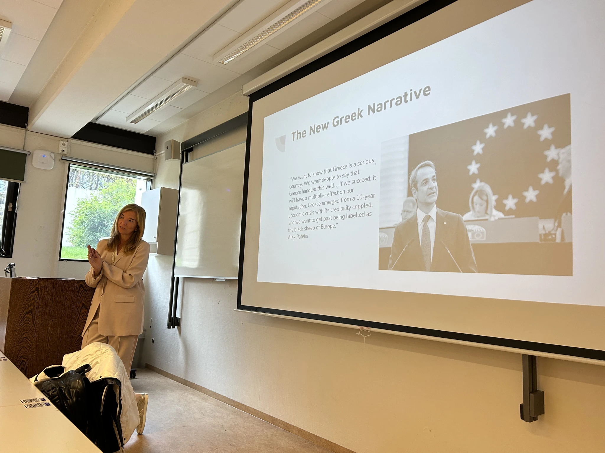 Μιλώντας για την Ελλάδα και τον Κυριάκο Μητσοτάκη σε συνέδριο στο πανεπιστήμιο της Ισλανδίας