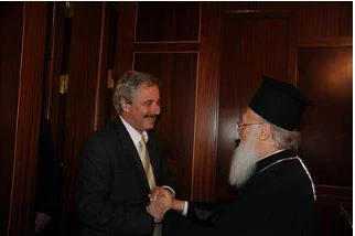 Με τον Οικουμενικό Πατριάρχη Βαρθολομαίο το 2010