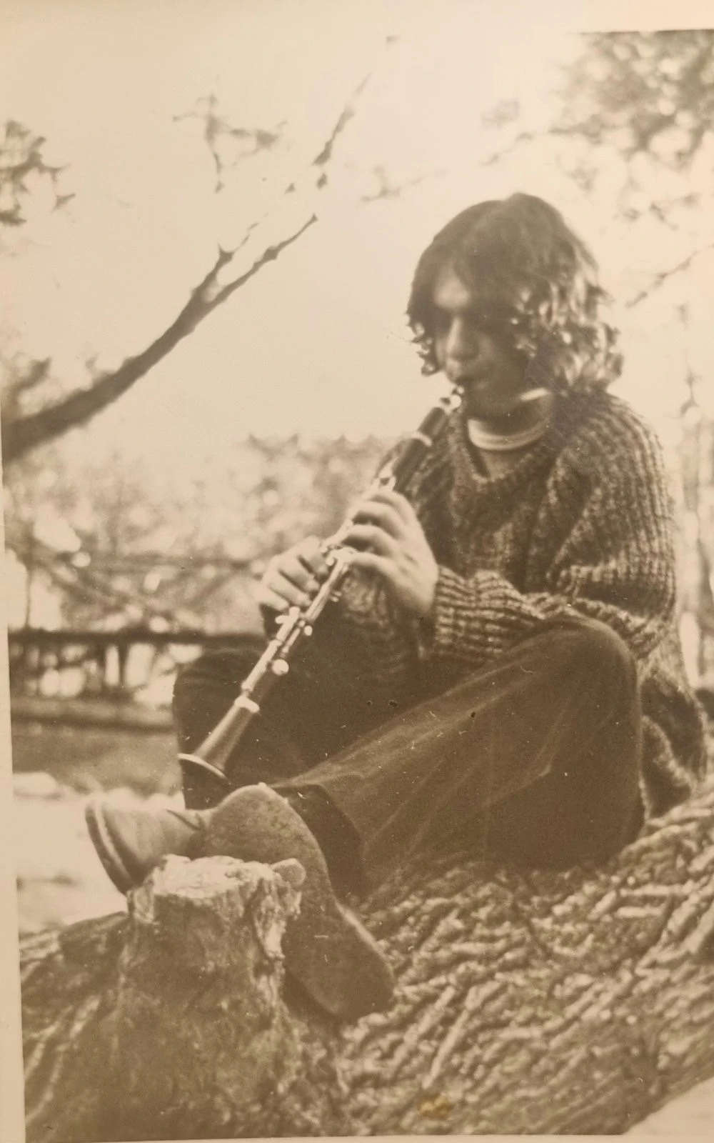 Σε ηλικία 16 ετών παίζοντας κλαρινέτο στην Κοιλάδα Σερρών