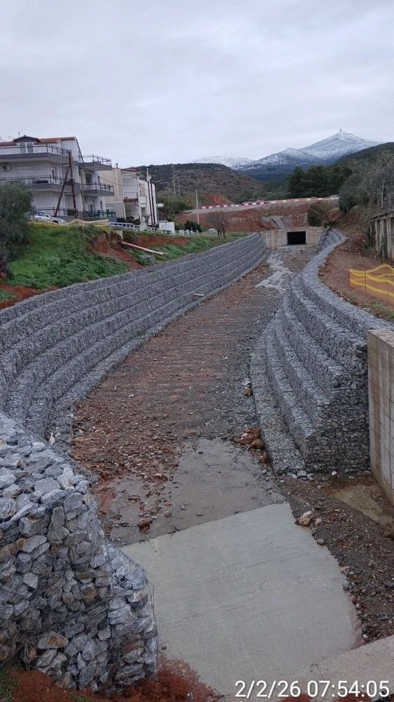 &nbsp;υπό κατασκευή δασοτεχνικά έργα στο Τριάδι