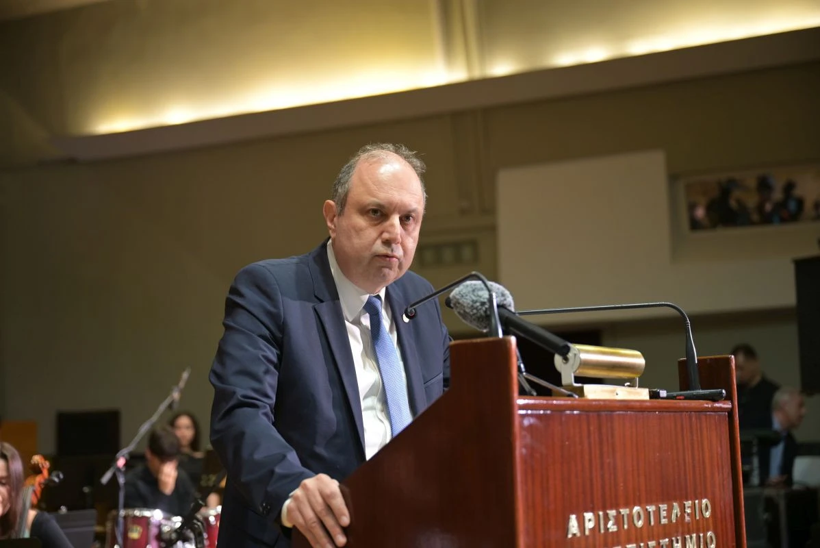 Ο πρύτανης του ΑΠΘ, Κ. Αναστασιάδης -&nbsp;Eurokinissi.gr