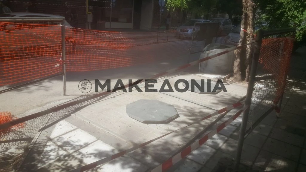 Εργασίες για υπόγειους κάδους απορριμμάτων επί της Λ. Σοφού