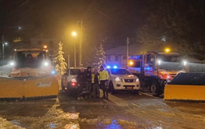 Θέρμη: Διακόπηκε η κυκλοφορία σε όλες τις ιρλανδικές διαβάσεις, εκχιονιστικά σε Λιβάδι και Περιστερά