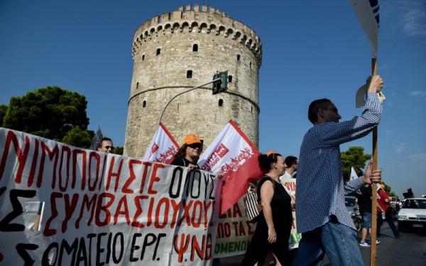 Κυκλοφοριακό κομφούζιο στο κέντρο της Θεσσαλονίκης