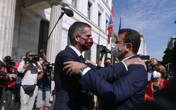 Μπακογιάννης: Τα προβλήματα μπορούν να τα λύσουν οι λαοί - Ιμάμογλου: Η φιλία ανάμεσα στις δύο χώρες είναι η μοναδική λύση