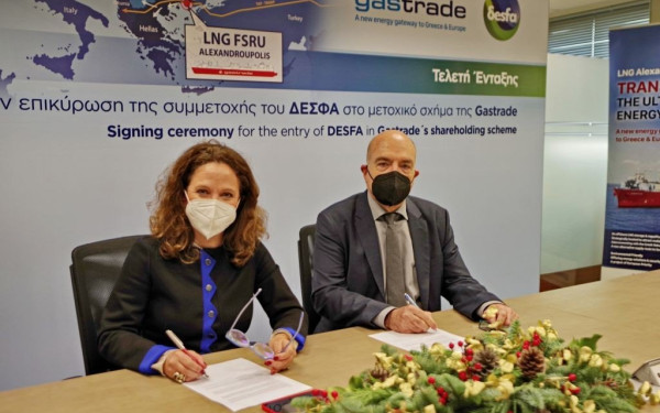Ο ΔΕΣΦΑ αγόρασε το 20% εταιρείας της Ε. Κοπελούζου για να μπει στο project LNG της Αλεξανδρούπολης