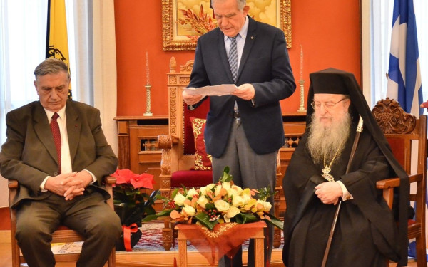 Η Μητρόπολη Θεσσαλονίκης τίμησε τον πρόεδρο της Ακαδημίας Αθηνών Αντώνη Κουνάδη