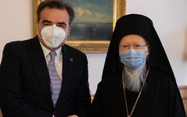 Μ. Σχοινάς: Ο Οικουμενικός Πατριάρχης είναι ζωντανό σύμβολο των αξιών της ενωμένης Ευρώπης