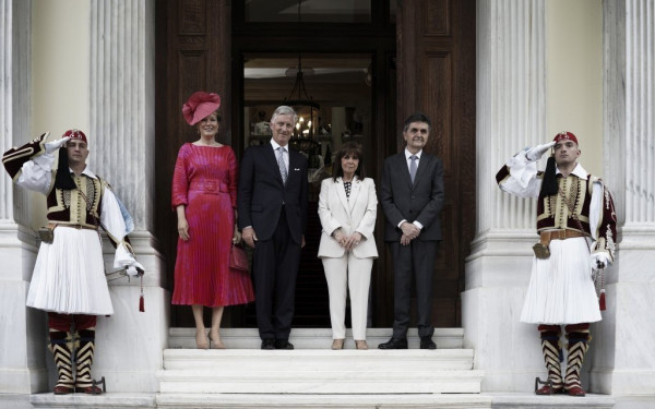 Στο Προεδρικό Μέγαρο το βασιλικό ζεύγος του Βελγίου