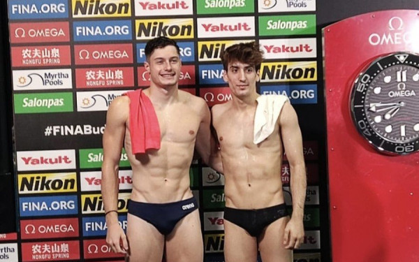 Παγκόσμιο υγρού στίβου: Εκτός ημιτελικού στα 3μ. τραμπολίνο οι Τσιρίκος και Αυθίνος