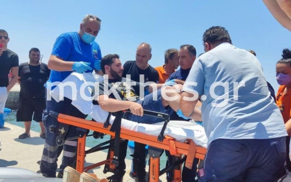 Στο Παπανικολάου μεταφέρθηκε ο 30χρονος που κολυμπούσε 19 ώρες στη Χαλκιδική 