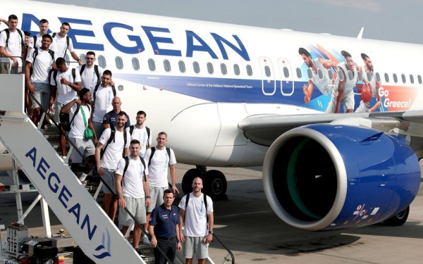 Μπάσκετ: Αναχώρησε για το Μιλάνο η Εθνική (φωτ.)