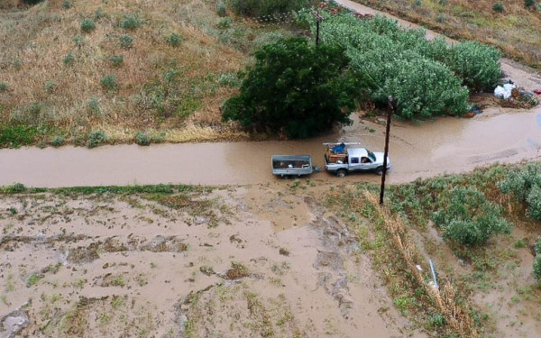 Προβλήματα σε επαρχιακούς δρόμους της Χαλκιδικής άφησε η κακοκαιρία