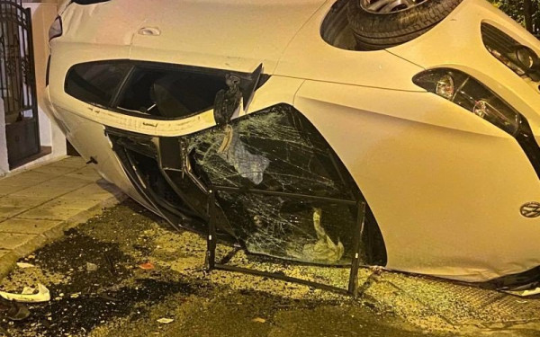 Θεσσαλονίκη: Αυτοκίνητο αναποδογύρισε στην εξωτερική Περιφερειακή Οδό