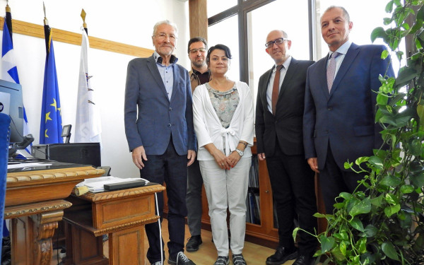 O πρώην Πρόεδρος της Ρουμανίας Emil Constantinescu στο Πανεπιστήμιο Μακεδονίας