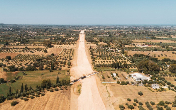 Το 2025 θα είναι το νέο έτοιμο το τμήμα της Ολυμπίας Οδού Πάτρα-Πύργος