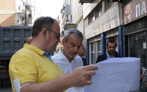 Επιθεώρηση Ζέρβα στα έργα ανάπλασης: «Επενδύουμε στο δυτικό κομμάτι της πόλης» 