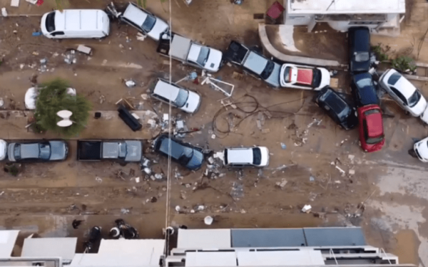 Σητεία: Από drone η επόμενη μέρα της θεομηνίας - Βροχή πέντε χρόνων έπεσε μέσα σε λίγες μόνο ώρες (βίντεο)