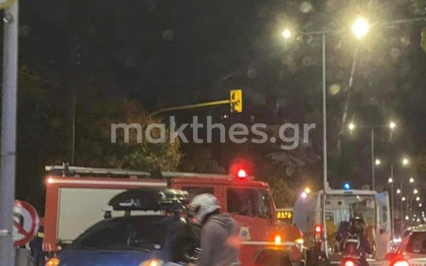 Τροχαίο με 3 τραυματίες στην ανατολική Θεσσαλονίκη (φωτ.)