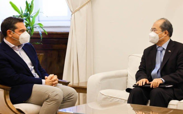 Συνάντηση του Αλ. Τσίπρα με τον Πρέσβη της Κίνας, Σιάο Τζουντσένγκ