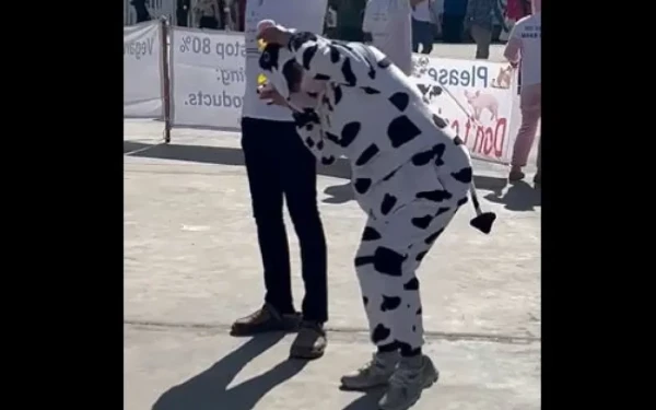 COP27: Ακτιβιστές ντυμένοι ζώα διαδήλωσαν για το ρόλο της κρεατοφαγίας στην υπερθέρμανση του πλανήτη (βίντεο)