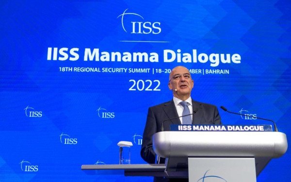 Μήνυμα Δένδια στο «Manama Dialogues» για την απειλή του αναθεωρητισμού