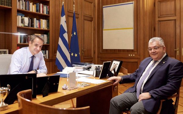 Συνάντηση Κυρ. Μητσοτάκη με τον Πρύτανη του Αριστοτελείου Πανεπιστημίου Θεσσαλονίκης